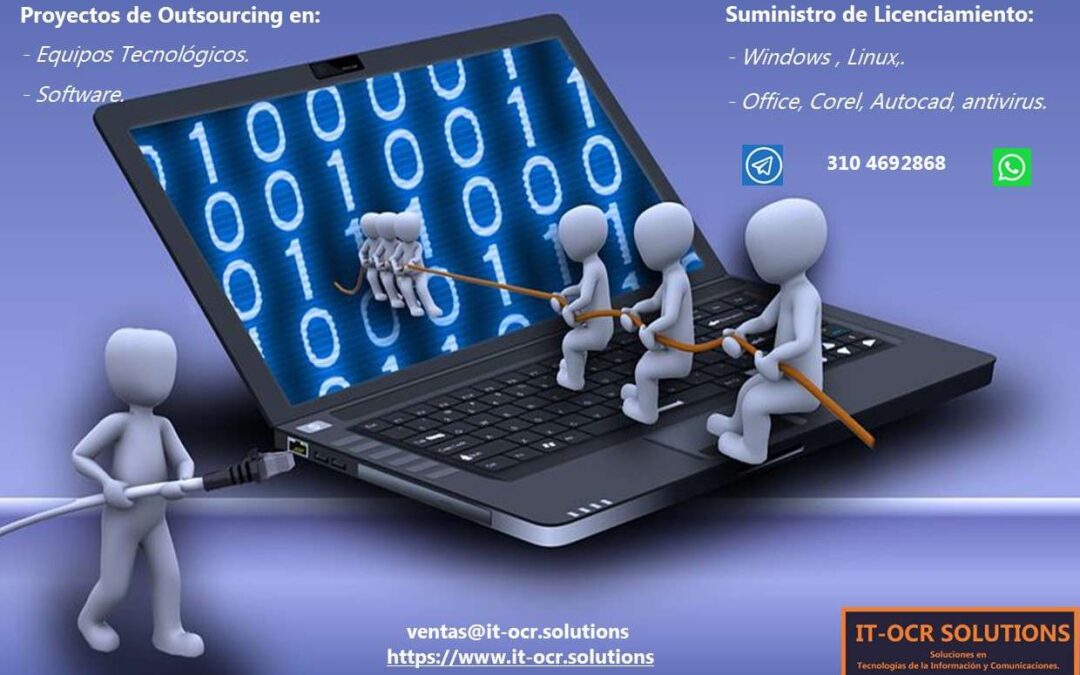 Colocación de equipos y software por pago mensual