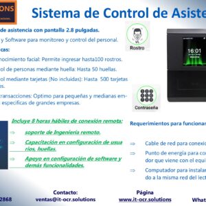 Control de Asistencia y acceso de Personal