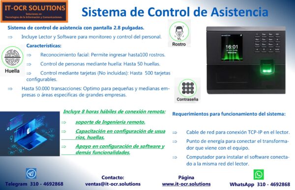 Control de Asistencia y acceso de Personal
